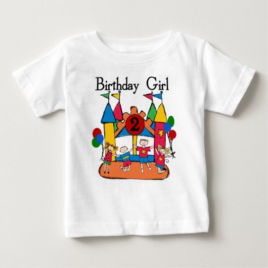 Big Bounce Girl 2. Geburtstag Tshirts und Geschenk (Vorderseite)