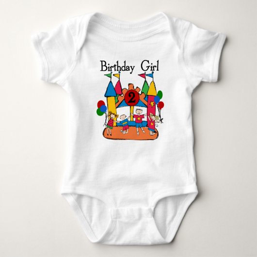 Big Bounce Girl 2. Geburtstag Tshirts und Geschenk (Vorderseite)