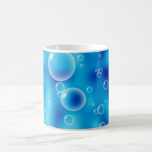 Big Bouncing Blue Bubbles Kaffeetasse (Mittel)
