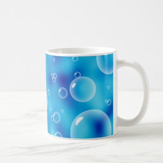 Big Bouncing Blue Bubbles Kaffeetasse (Rechts)