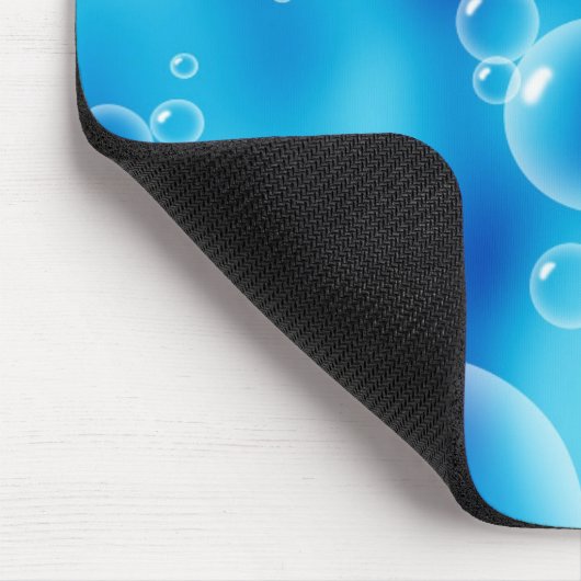 Big Bouncing Blue Bubbles Mousepad (Ecke)