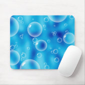 Big Bouncing Blue Bubbles Mousepad (Mit Mouse)