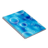 Big Bouncing Blue Bubbles Notizblock (Rechte Seite)