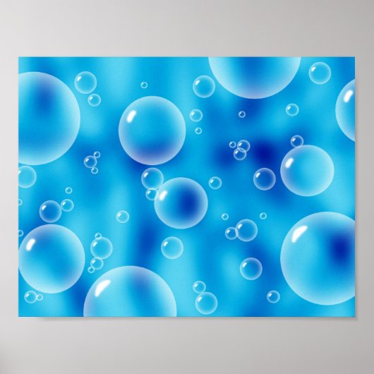 Big Bouncing Blue Bubbles Poster (Vorne)