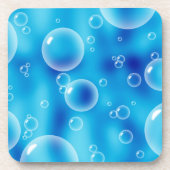 Big Bouncing Blue Bubbles Untersetzer (Vorderseite)