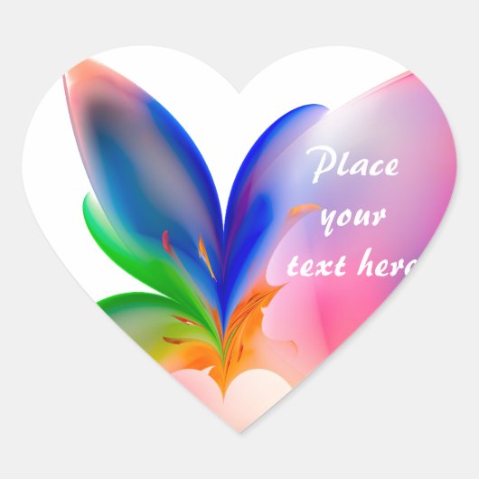 Big Bow-Geschenkboxen Herz-Aufkleber (Vorderseite)