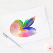 Big Bow-Geschenkboxen Ovaler Aufkleber (Umschlag)