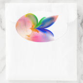 Big Bow-Geschenkboxen Ovaler Aufkleber (Tasche)