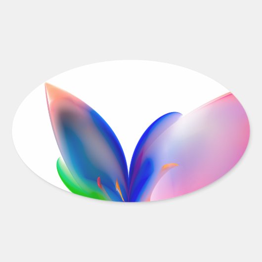 Big Bow-Geschenkboxen Ovaler Aufkleber (Vorderseite)