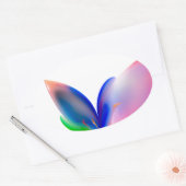 Big Bow-Geschenkboxen Ovaler Aufkleber (Umschlag)