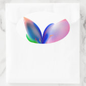 Big Bow-Geschenkboxen Ovaler Aufkleber (Tasche)