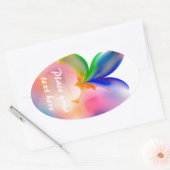 Big Bow-Geschenkboxen Ovaler Aufkleber (Umschlag)