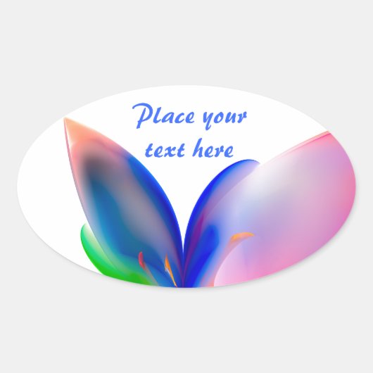 Big Bow-Geschenkboxen Ovaler Aufkleber (Vorderseite)