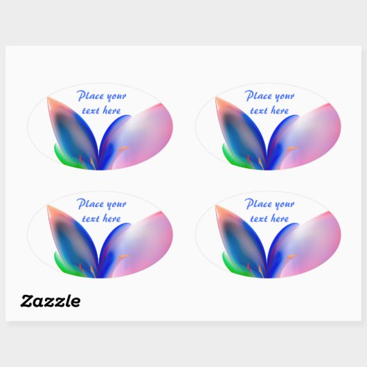 Big Bow-Geschenkboxen Ovaler Aufkleber (Blatt)