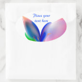 Big Bow-Geschenkboxen Ovaler Aufkleber (Tasche)