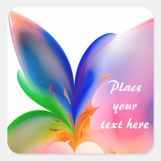 Big Bow-Geschenkboxen Quadratischer Aufkleber (Vorderseite)