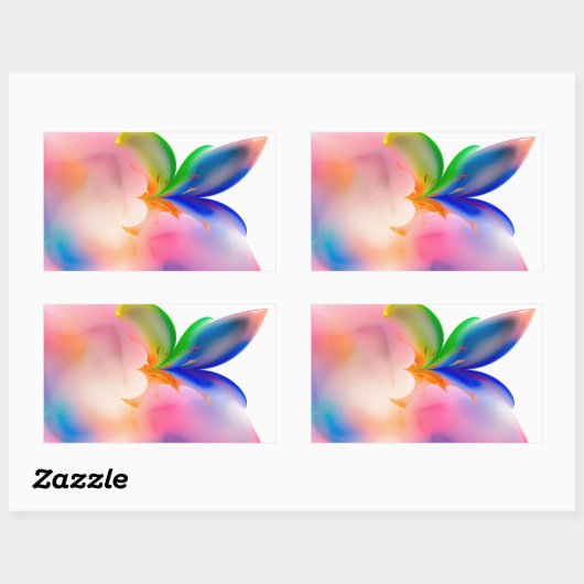 Big Bow-Geschenkboxen Rechteckiger Aufkleber (Blatt)