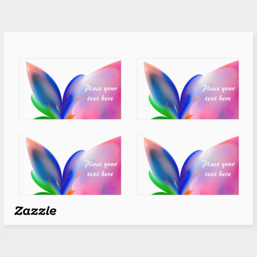 Big Bow-Geschenkboxen Rechteckiger Aufkleber (Blatt)