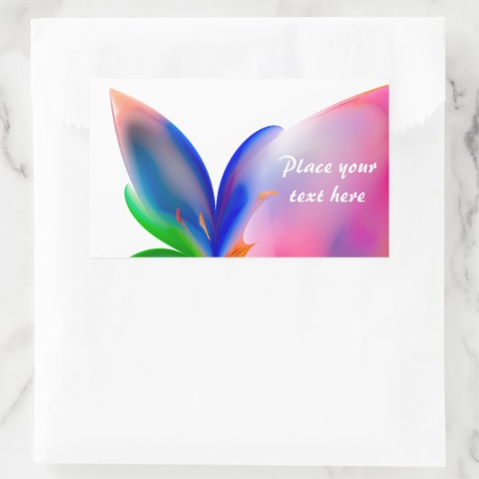 Big Bow-Geschenkboxen Rechteckiger Aufkleber (Tasche)