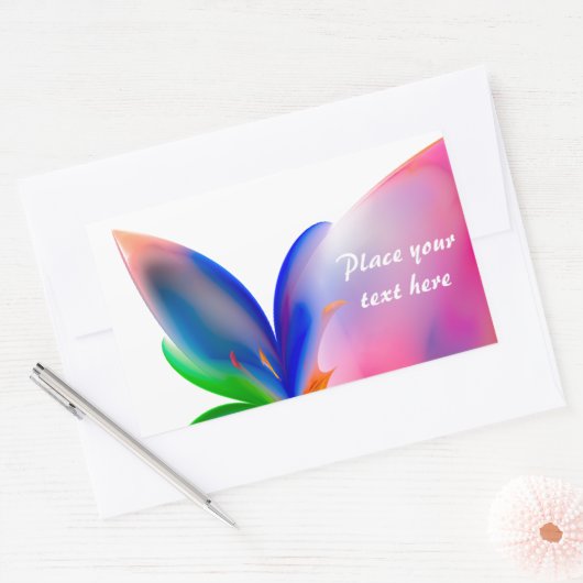 Big Bow-Geschenkboxen Rechteckiger Aufkleber (Umschlag)