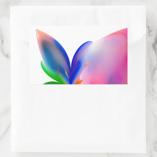 Big Bow-Geschenkboxen Rechteckiger Aufkleber (Tasche)