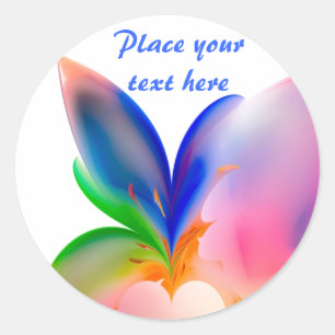 Big Bow-Geschenkboxen Runder Aufkleber