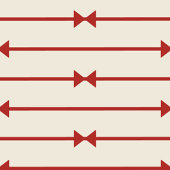 Big Bow of Striped Ribbon Geschenkpapier Set