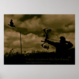 Big Bow Pheasant Jagd Poster