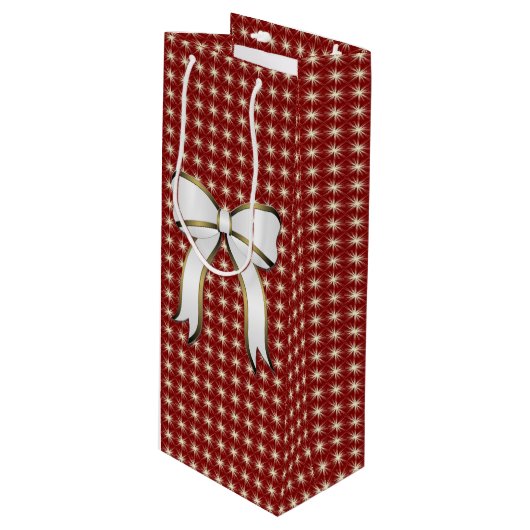 Big Bow Red Christmas Holiday Wine Bag Geschenktüte Für Weinflaschen