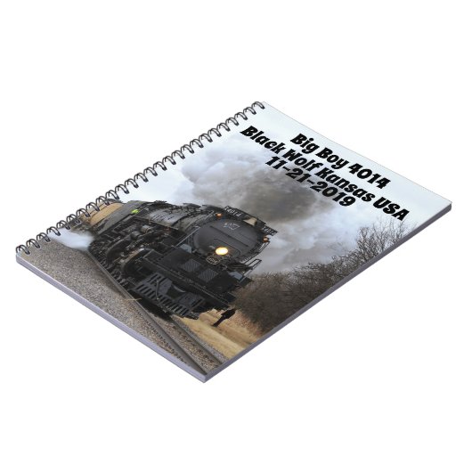 Big Boy 4014 Black Wolf Kansas Notizblock (Linke Seite)