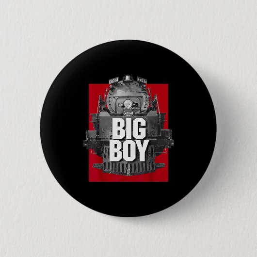Big Boy 4014 Clic Steam Engine Retro Locomotive Ra Button (Vorderseite)