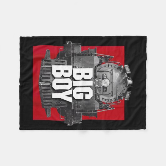 Big Boy 4014 Clic Steam Engine Retro Locomotive Ra Fleecedecke (Vorderseite (Horizontal))