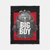 Big Boy 4014 Clic Steam Engine Retro Locomotive Ra Fleecedecke (Vorderseite)