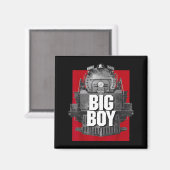 Big Boy 4014 Clic Steam Engine Retro Locomotive Ra Magnet (Vorderseite/Rückseite)