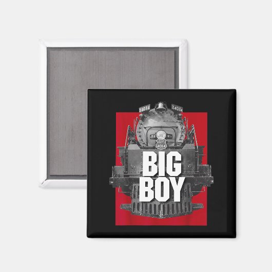 Big Boy 4014 Clic Steam Engine Retro Locomotive Ra Magnet (Vorderseite/Rückseite)