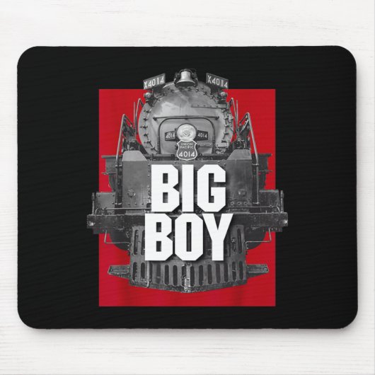 Big Boy 4014 Clic Steam Engine Retro Locomotive Ra Mousepad (Vorne)