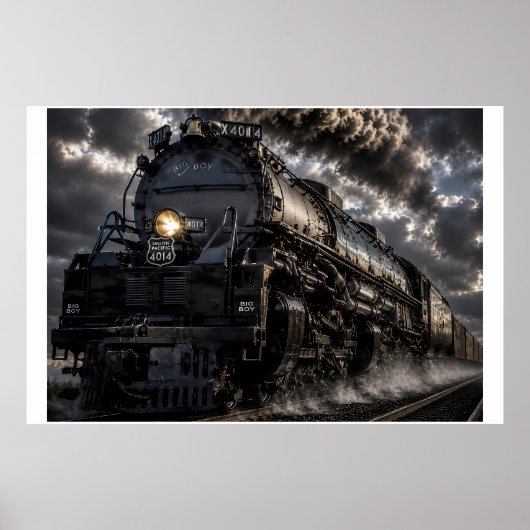 Big Boy 4014 | Dampf-Gigant durch den Sturm | Sein Poster (Vorne)