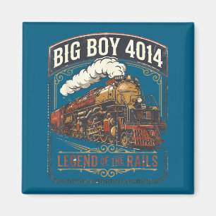 Big Boy 4014 Dampflokomotive Zug vintage Magnet