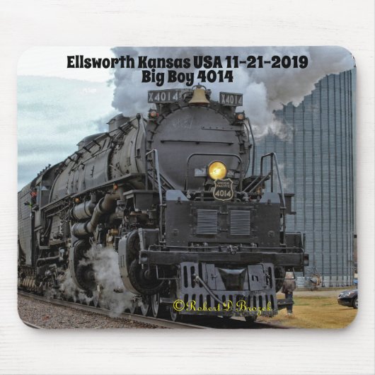 Big Boy 4014 Ellsworth Kansas Mousepad (Vorne)