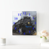 Big Boy 4014 Ellsworth Kansas Quadratische Wanduhr (Zuhause)