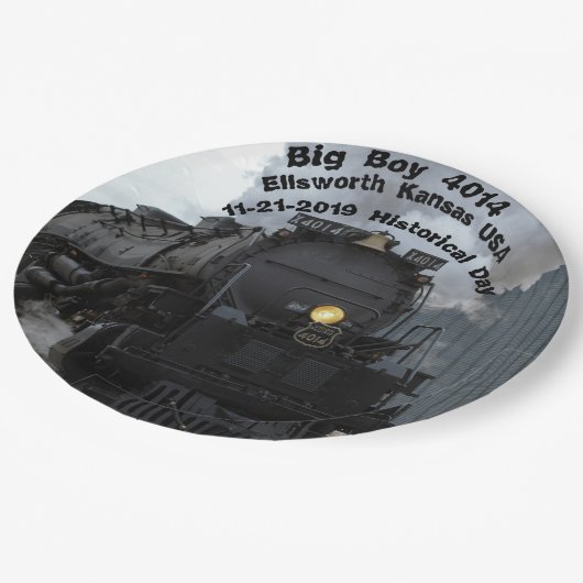 Big Boy 4014 Papierplatte Pappteller (Schrägansicht)