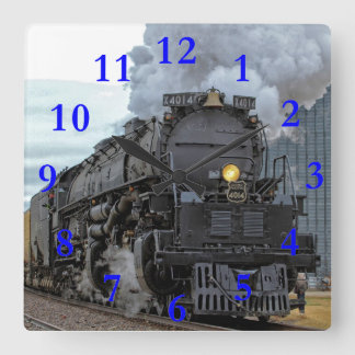 Big Boy 4014 Quadratische Wanduhr