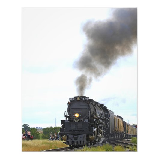 Big Boy 4014 Rauch und Steam in Kansas Fotodruck (Vorne)