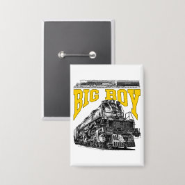 Big Boy 4014 Steam Loco. Union Pacific Class 4000 Button