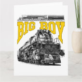 Big Boy 4014 Steam Loco. Union Pacific Class 4000 Dankeskarte (Vorderseite)