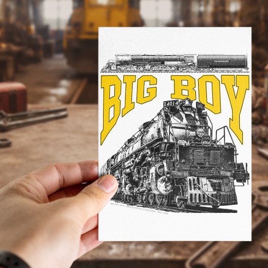 Big Boy 4014 Steam Loco. Union Pacific Class 4000 Postkarte