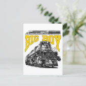 Big Boy 4014 Steam Loco. Union Pacific Class 4000 Postkarte (Stehend Vorderseite)