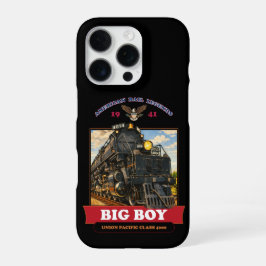 Big Boy 4014 Steam Locomotive Vintage Illustration iPhone 16 Pro Hülle