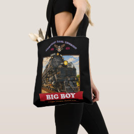 Big Boy 4014 Steam Locomotive Vintage Illustration Tasche
