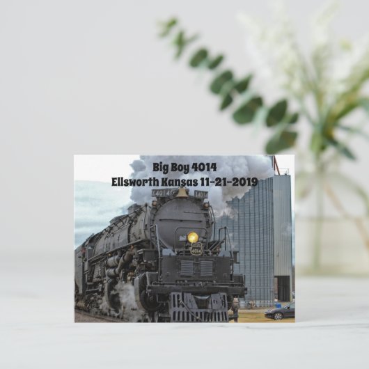 Big Boy 4014 Steam Train Postcard Postkarte (Stehend Vorderseite)